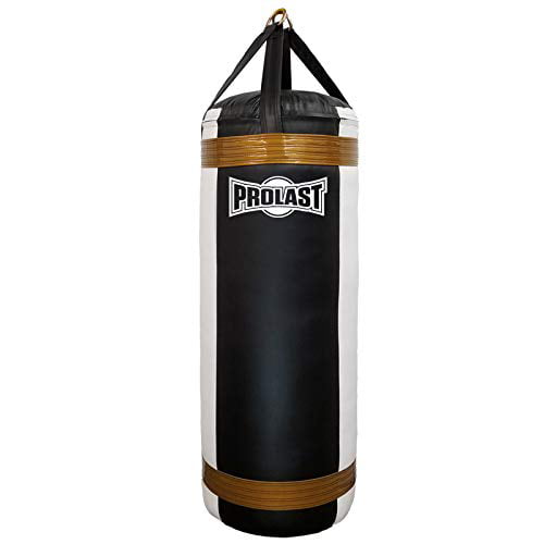 PROLAST Luxury Heavy Bag for Punching and Kicking, 4ft XL 135 LB Punching  Bag- Great for Boxing, MMA and Muay Thai. (White and Black)