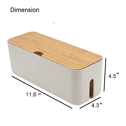 Sourcemall Caja de gestión de cables | Organizador Power Stripe | Caja