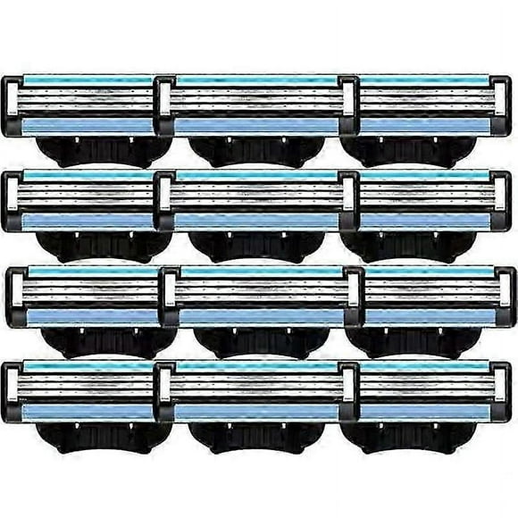 24PCS Blades Refills, Manual Mach 3 Blades Refills compatible with Mach 3 Mens Blade Refills