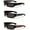 Black w/ Blue/ Black w/ Red, variant on 03 Black w/ SILVER BANDANA Sunglasses Locs Shades Smaller Size