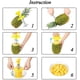 thumbnail image 3 of Descorazonador de piña, pelador de piña 3 en 1 de acero inoxidable, herramienta rebanadora, cuña desmontable para el hogar y la cocina Ormromra WMZL-1880, 3 of 5