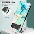 thumbnail image 4 of SaniMore Case for Samsung Galaxy Z Flip 4 6.7" 2022, PU Leather Case Luxury Marble Wireless Charigng Hand Rope Fashion Folding Case for Girls Women For Samsung Z Flip 4, Green, 4 of 6