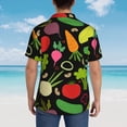 thumbnail image 6 of Fotbe Cartoon Vegetables Hawaiian Shirt For Men Unisex Summer Beach Casual Short Sleeve Cotton Linen Button Down Shirts-X-Large, 6 of 9