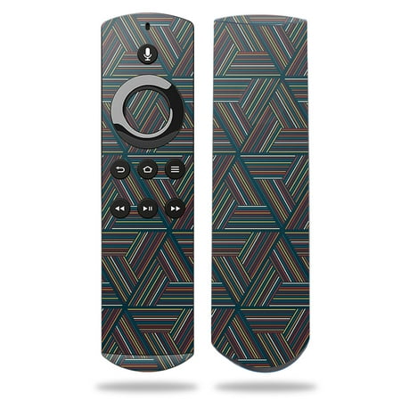 Skin for Amazon Fire TV Remote - Triangle Stripes| MightySkins Protective, Durable, and Unique Vinyl Decal wrap cover | Easy To Apply, Remove, and Change Styles | Made in the (Best Tv Love Triangles)