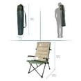 thumbnail image 3 of Ozark Trail Chaise de Camping Quad - Résistance Jusqu'à 300Livres - Vert - 100% Polyester RPET., 3 of 7