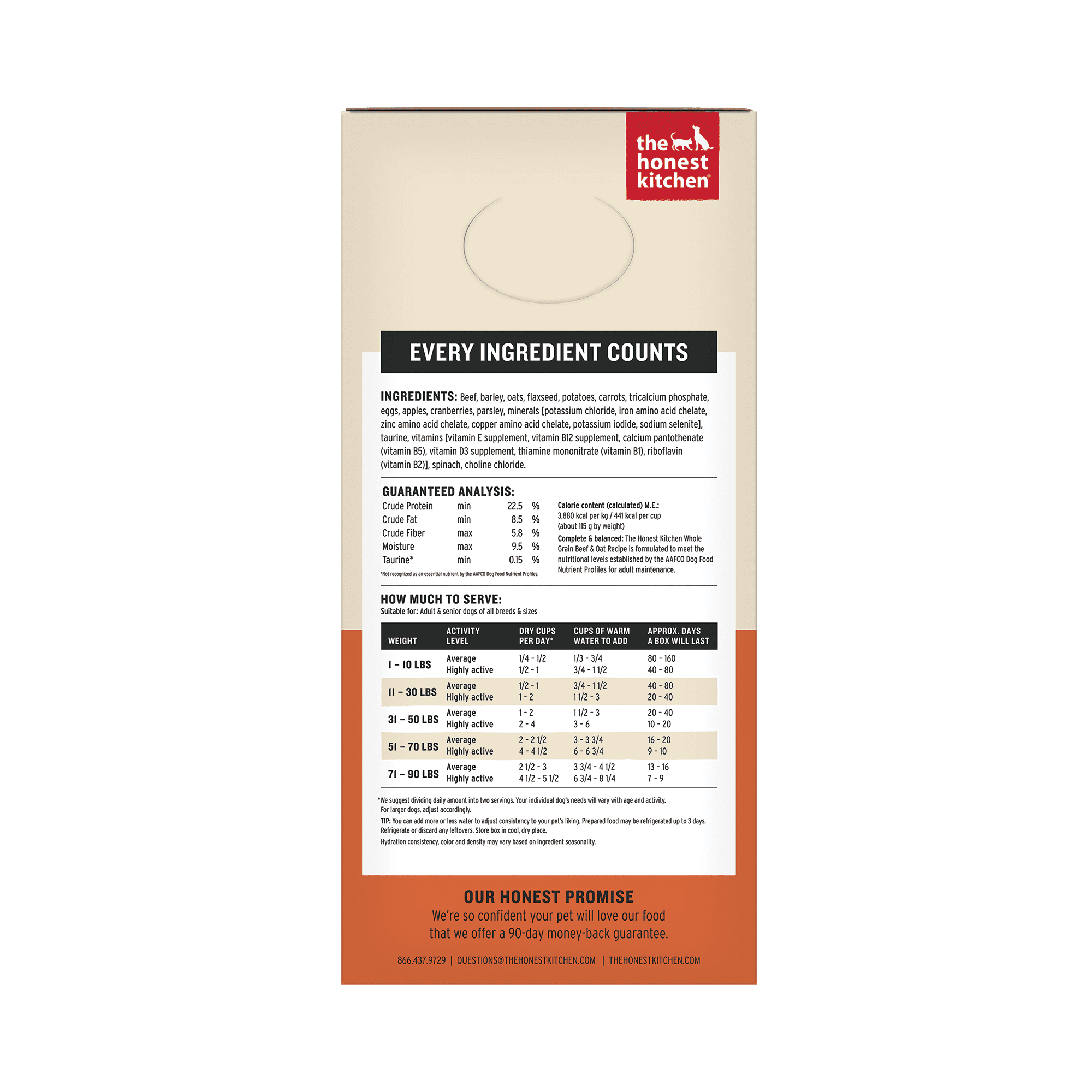 The Honest Kitchen Verve: Natural Human Grade Dehydrated Dog Food, Beef & Organic Grains, 10 lbs (Makes 40 lbs)
