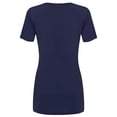thumbnail image 2 of Made by Johnny Women's Casual Shirts Twist Knot Tunics Tops M NAVY, 2 of 6