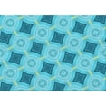 thumbnail image 1 of Ahgly Company Machine Washable Indoor Rectangle Transitional Dark Turquoise Green Area Rugs, 6' x 9', 1 of 7