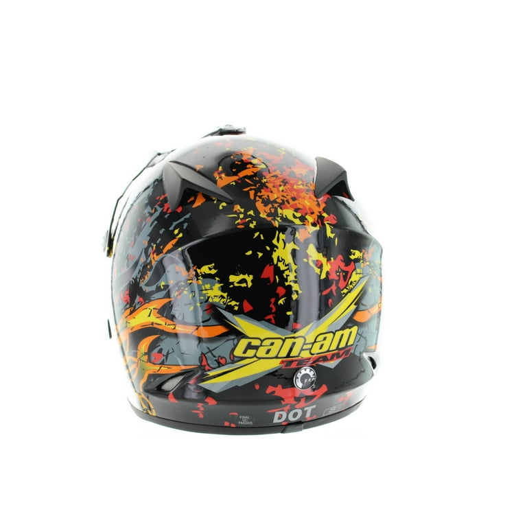 atv motorcycle helmets 92545 ILM Youth Helmet Kids Dirt Bike Helmet Model Z705 Fantasy Orange / X-Large Built using modern construction techniques this helmet features a quick release buckle chinstrap system for a secure fit SanQing Kids Full Face Motorcycle