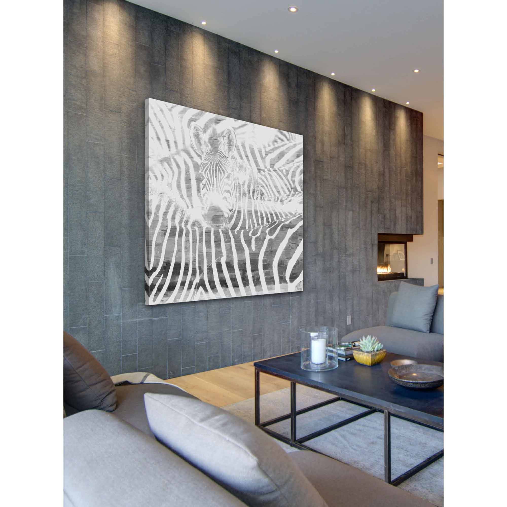 Parvez Taj "Zebra Stare" Print on Canvas