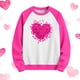 thumbnail image 4 of Sudadera sin capucha para niños, con cuello redondo, manga larga y estampado, para tallas medianas y grandes, con mangas raglán y capucha, blusa de poliéster para niños., 4 of 5