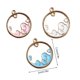 thumbnail image 2 of Guardurnaity 10 piezas collar colgantes decoración surtido portátil brazalete colgante decoración joyería DIY artesanía Ropa, zapatos y accesorios Miscelánea Azul, 2 of 6