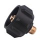 thumbnail image 3 of QCC1 Propane Adapter Gas Regulator Valve Fitting with Nut and 1/4 Inch Male Pipe Thread, 3 of 5