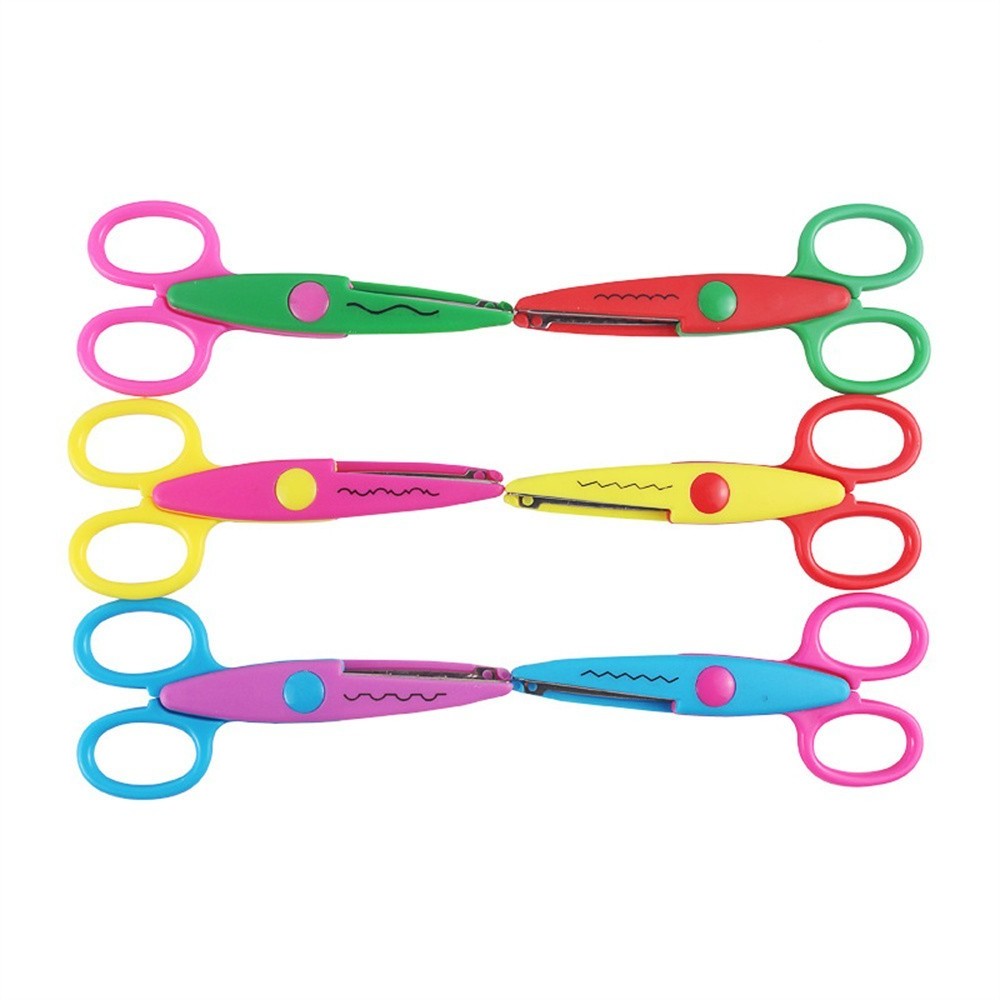 Happon Craft Scissors Decorative Edge, 6 Pack, Zig Zag Scissors