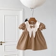 thumbnail image 1 of LOVZFMLL Robe Princesse à Manches Courtes et Col Rond Longueur Genou pour Filles, 1 of 4
