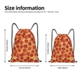thumbnail image 2 of Gaeub Pizza Drawstring Backpack Bag Sport Gym Sackpack Heavy Duty String Backpack for Men Women-Small, 2 of 6