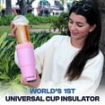 thumbnail image 4 of To-Go Buddy - Universal Cup Insulator for to-go cups - Keeps Drinks Hot Cold 12+ Hours - Vacuum Insulated Tumbler, 4 of 6