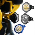 thumbnail image 2 of Speaker Cover Motorcycle Front Speaker Grill Masks Horn Shells Decoration Accessories Parts Fit for Cub CC110 CT125 CC50 gold blue, 2 of 4