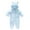 Blue, variant on Newborn Baby Infant Coral Fleece Hooded Romper Jumpsuit Boy Girl Winter Warm Bodysuit Outfits Clothes Coat Outwear 0-12 Months