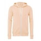 thumbnail image 1 of Bella Canvas - Sudadera con capucha y forro polar de polialgodón para hombre, color melocotón, extra pequeña bella lienzo 3739, 1 of 1