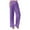 Purple, variant on Timegard Pants for Women Straight Leg Casual Loose Solid Color High Waist Trousers Summer Fashion