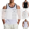 thumbnail image 2 of Men's Cotton Sleeveless Tank Top Breathable Moisture Wicking Crewneck Solid Color Black Trim Muscle Fit Gym Workout Casual Daily Essential Fashion Gift for Him | JASKFLY,Black L, 2 of 5
