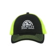 thumbnail image 1 of Logo Two-Tone Adjustable Trucker Hat - Black/Neon Green, 1 of 2