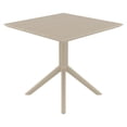 thumbnail image 4 of Compamia Paris Square Table 31 inch Taupe, 4 of 4