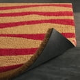 thumbnail image 4 of TOWN & COUNTRY TERRA Ravine Abstract Mountain Outdoor Door Mat, Natural Coir, Heavyweight, Non-Slip Entryway Mat, Red, 18"x30", 4 of 5
