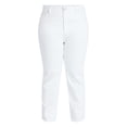 thumbnail image 5 of Terra & Sky Women's Plus Signature High Rise Straight Leg Jeans with Control Panel, Sizes 16W-28W, 5 of 5
