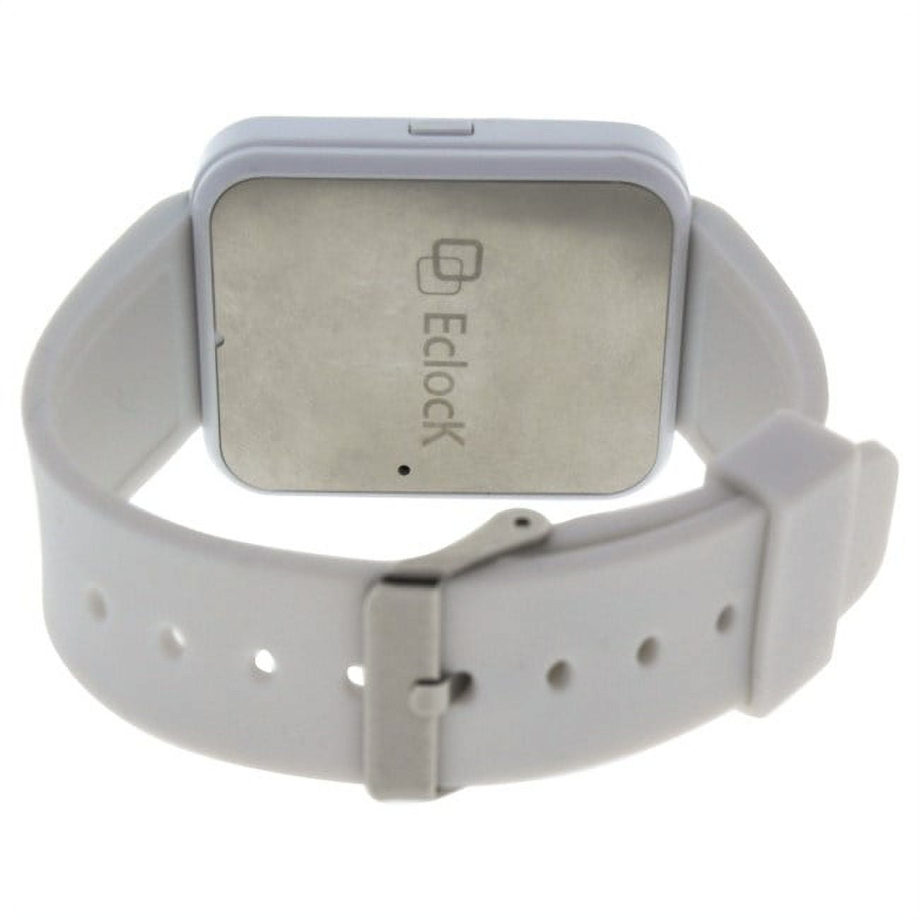EK A1 Montre Connectee White Silicone Strap Smart Watch by