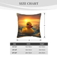 thumbnail image 2 of KLL Cartoon Swimming Yellow Duck Decorative Throw Pillow Covers Velvet Soft for Couch Sofa Bedroom Living Room Outdoor (No pillow core)- 20"x20", 2 of 5
