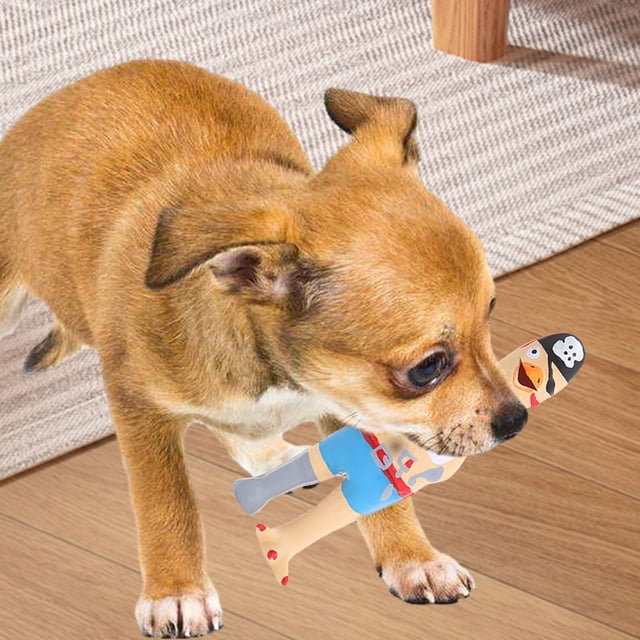Juguete de Pollo Graznador Salvador Juegos de Látex para Perros