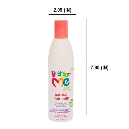 Just for Me Natural Hair Milk Oil Hydrate & Protect Leave-In Conditioner 10 fl. oz. Bottle