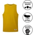 thumbnail image 5 of Premium Durable Boxing Jersey with Satin Finish Fabric - Comfortable & Stylish Training Gear for Unmatched Performance in Yellow, Size XX-Large, 5 of 6
