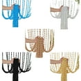 thumbnail image 2 of Naiovety Cortina de cuentas de hilo para puertas, cortinas de madera para puertas de patio, divisores de ambientes, ventanas y pasillos. Sombras de ventana mi, 2 of 6