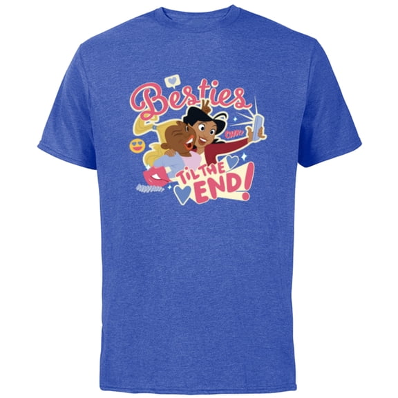 Disney Proud Family Penny Dijonay Jones Besties Til the End! - Short Sleeve Cotton T-Shirt for Adults - Customized-Royal Heather
