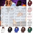 thumbnail image 3 of thefmos Women's Hooded Zip Up Long Sleeve Halloween Print Jacket with Pocket Solid Color Casual Outerwear Fashion Fall Winter Outfit, White L, 3 of 8