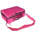 thumbnail image 5 of Veryke Makeup Bags and Travel Cases, Portable Makeup Train Case, Jewelry Cosmetic Case with Shoulder Strap, Rose Red, L, 5 of 8