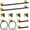 Black Gold, variant on 10 Pieces Black Towel Bar Set, 23.6 Inch Bathroom Accessories Set SUS304 Stainless Steel Bathroom Hardware Set Towel Racks for Bathroom Wall Mounted.
