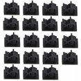 thumbnail image 1 of 20 piezas de bridas de plástico negras, abrazaderas autoadhesivas ajustables para cables de coche, 1 of 5