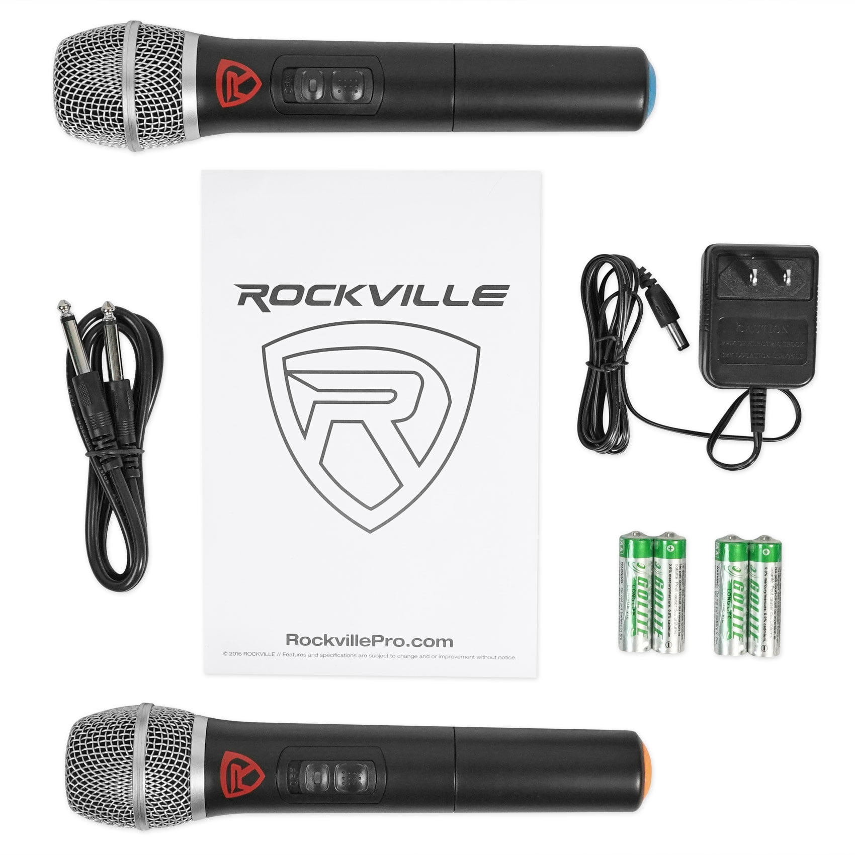 Rockville 12" Portable YouTube Karaoke Machine/System w/ 4 Mics See Description!