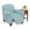 Blue, variant on Stretch Sensations 4-Piece Stretch Double Diamond Jumbo Recliner Slipcover, Spa Blue