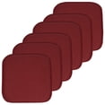 thumbnail image 1 of Cojín para silla Sweet Home Collection, espuma viscoelástica, paquete de 6 unidades, color vino, 1 of 6