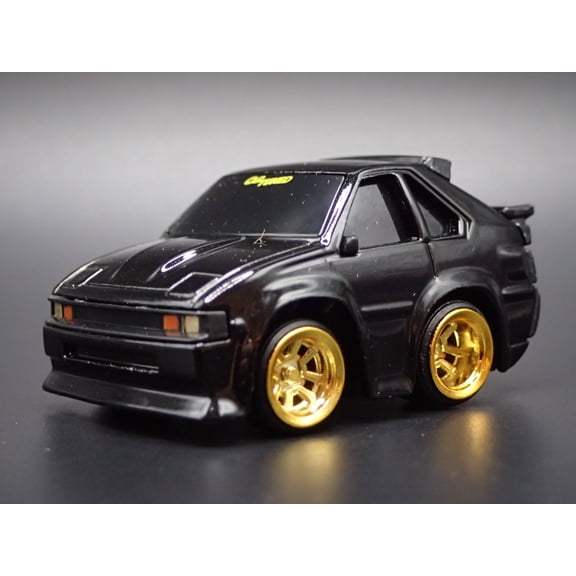 Open Box 1982-1986 TOYOTA CELICA SUPRA CAR TUNED BLACK JDM 1/64 SCALE DIECAST MODEL CAR