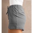 thumbnail image 3 of Pantalones cortos casuales para mujer con bolsillos con cordón de moda, pantalones cortos de verano suaves y transpirables para fiesta en la playa, gimnasio, 3 of 5