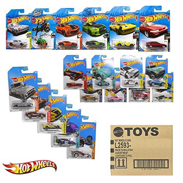 Estuche de juguete Hot Wheels 72 unidades