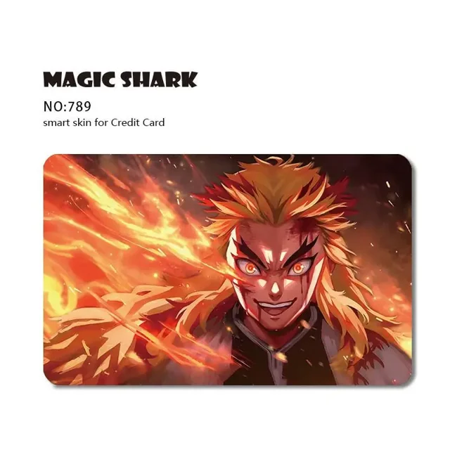 Fashion Cartoon Anime Game PVC Matte Film Sticker Case Skin for Credit Card Big Small No Chip 789 Big Chip