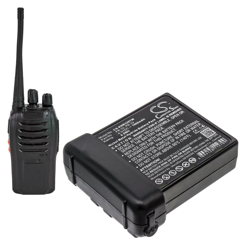 Replacement Battery For Kenwood TH-79A, H-79A, TH-22, TH-308 & More - 1000mAh Ni-MH, 6.0V, With 12-Month Warranty