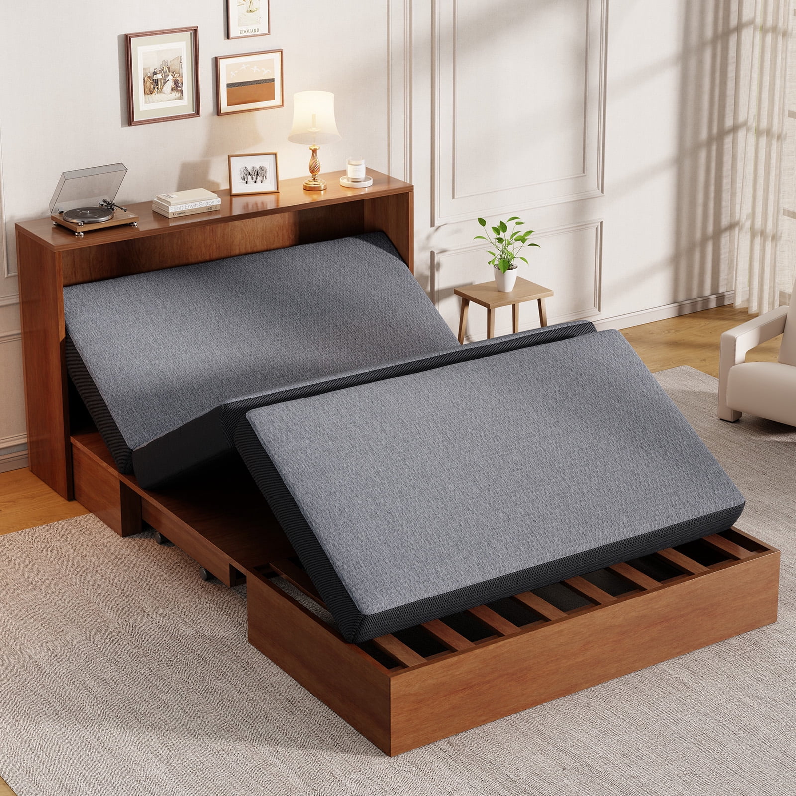 Cozylore 6 inch Tri Folding Mattress Full Size Foldable Mattress Memory Foam Mat with Washable Cover and Non-Slip Bottom Portable Floor Bed for Travel, Camping, Guest, 73" x 52" x 6"